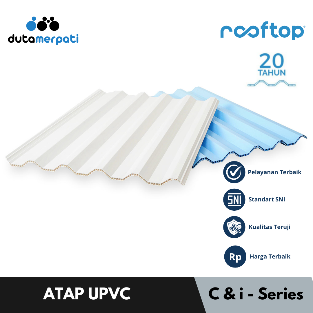 Distributor Atap UPVC Rooftop Double Layer i Series Rembang