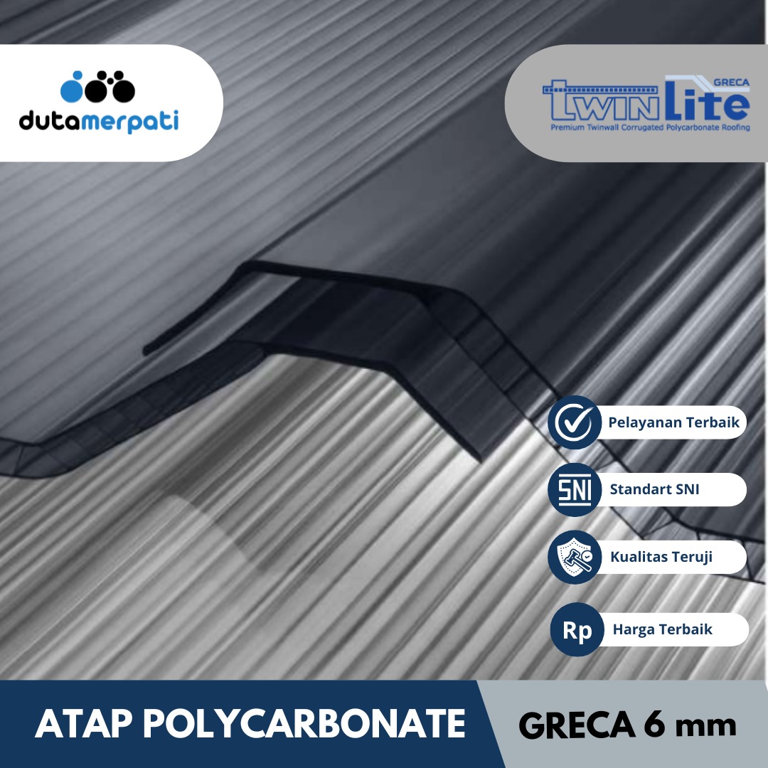 Distributor Atap Bening Polycarbonate (Twinlite Greca) Bojonegoro