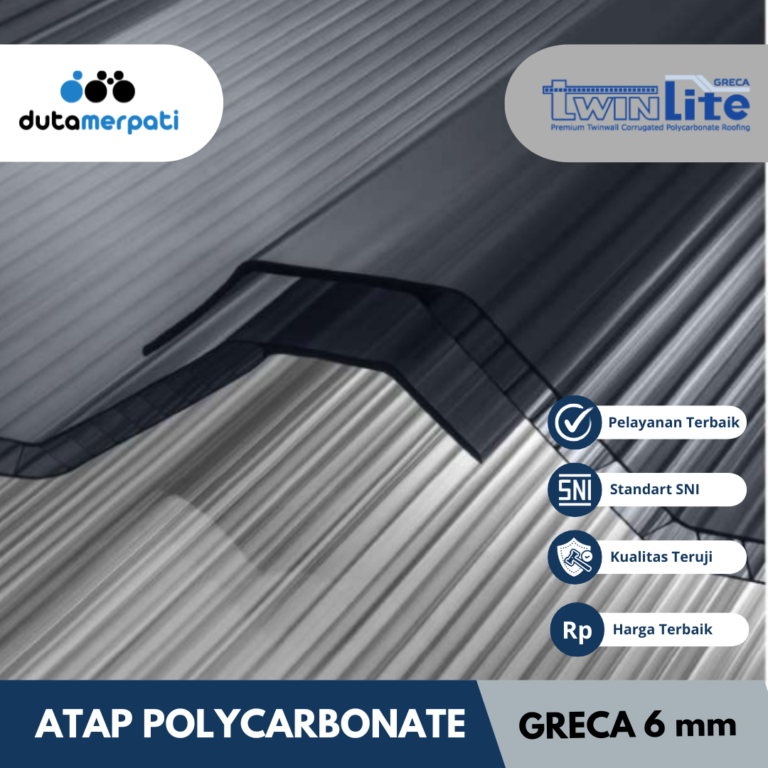 Distributor Atap Polycarbonate Twinlite 6 mm di Bawean