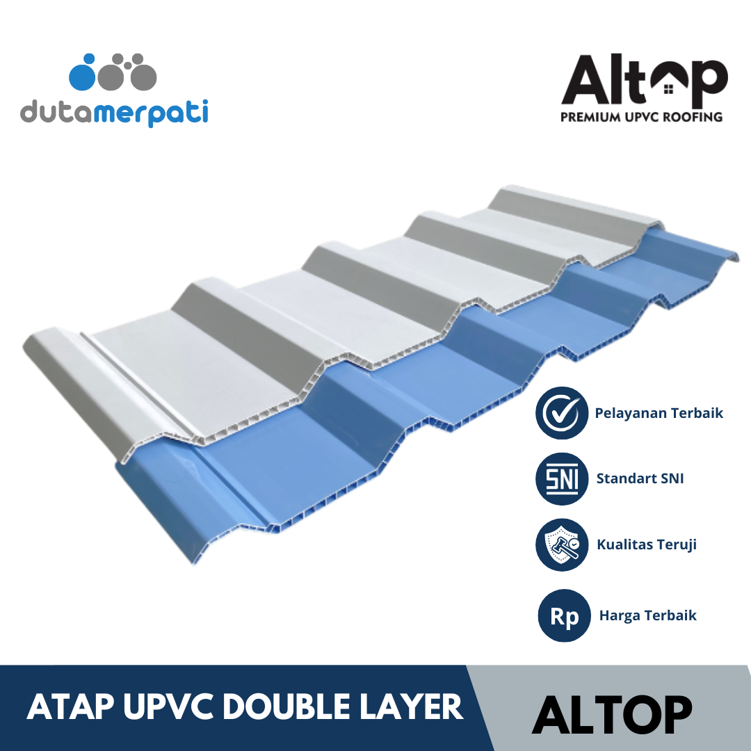 Distributor Atap UPVC Double Layer Tuban