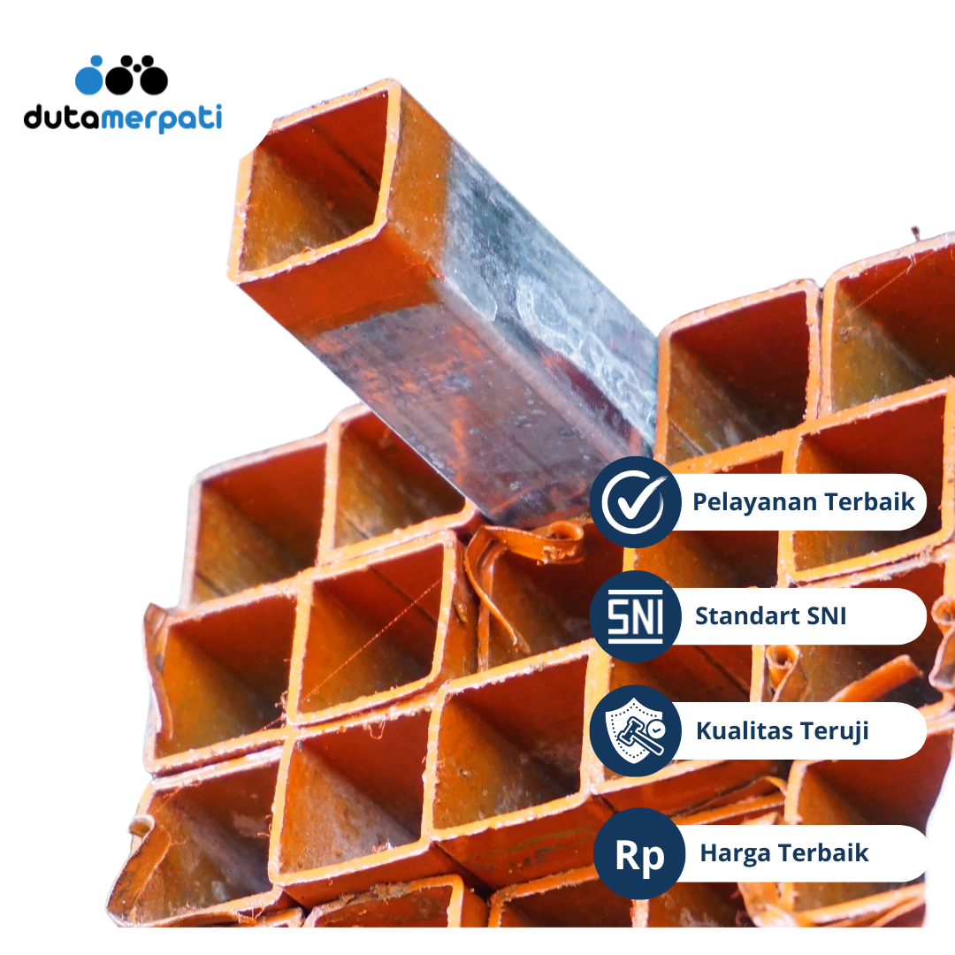 Distributor Pipa Kotak Galvanis (Hollow Galvanis) 40x40 di Surabaya